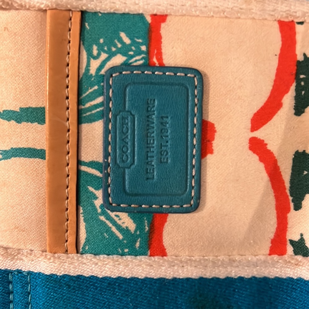 Coach small handbag multicolor Cs - Picture 3 of 5